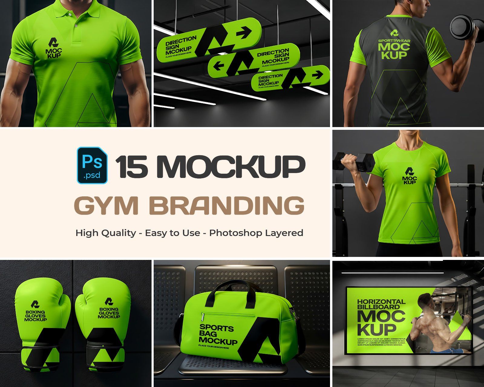 Premium Gym Branding Mockup Bundle — image 1