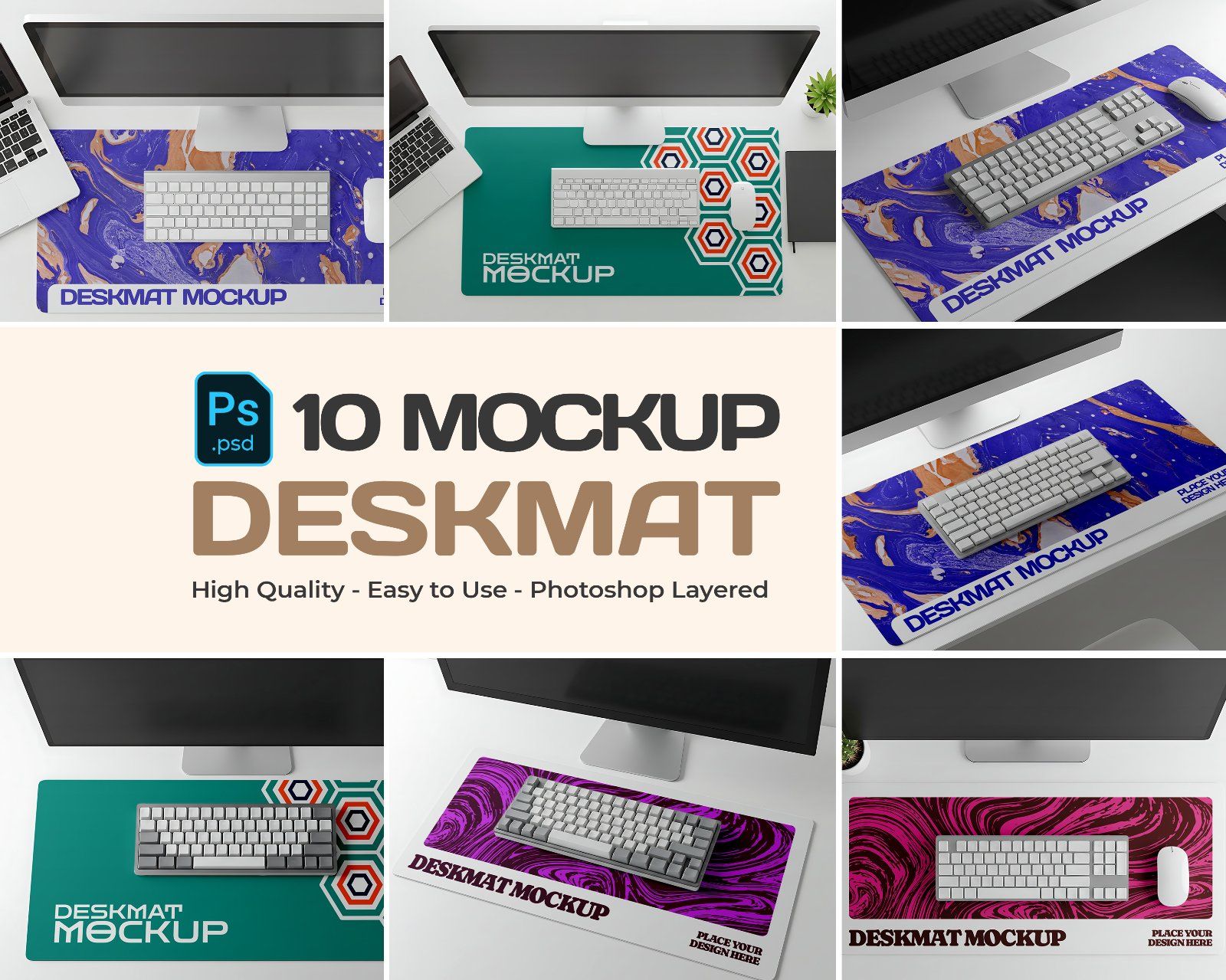 10 Premium Deskmat Mockup Collection — image 1