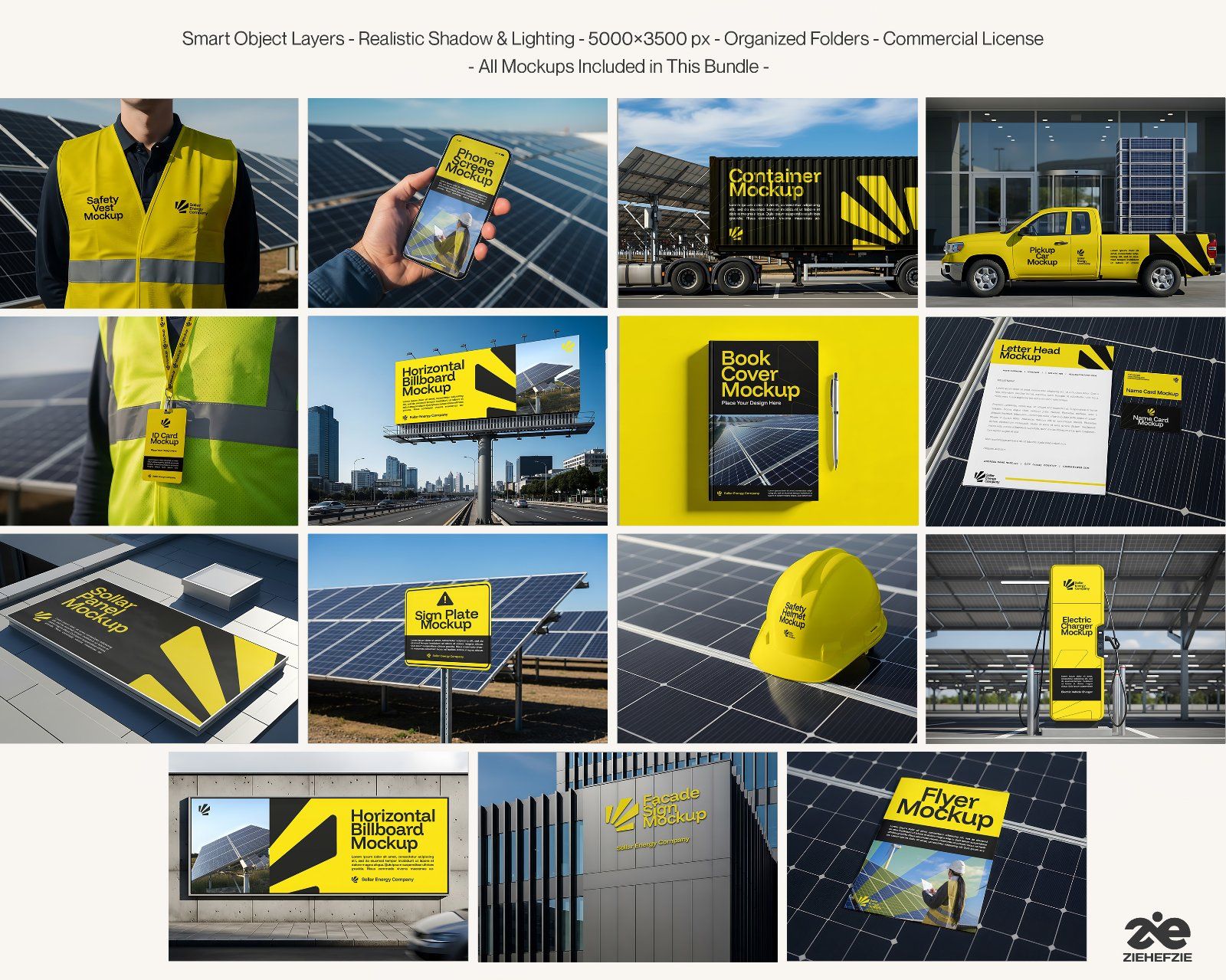 Solar Energy & Green Tech Mockup Bundle – 15 Premium PSD Scenes for Renewable Energy Branding — image 2