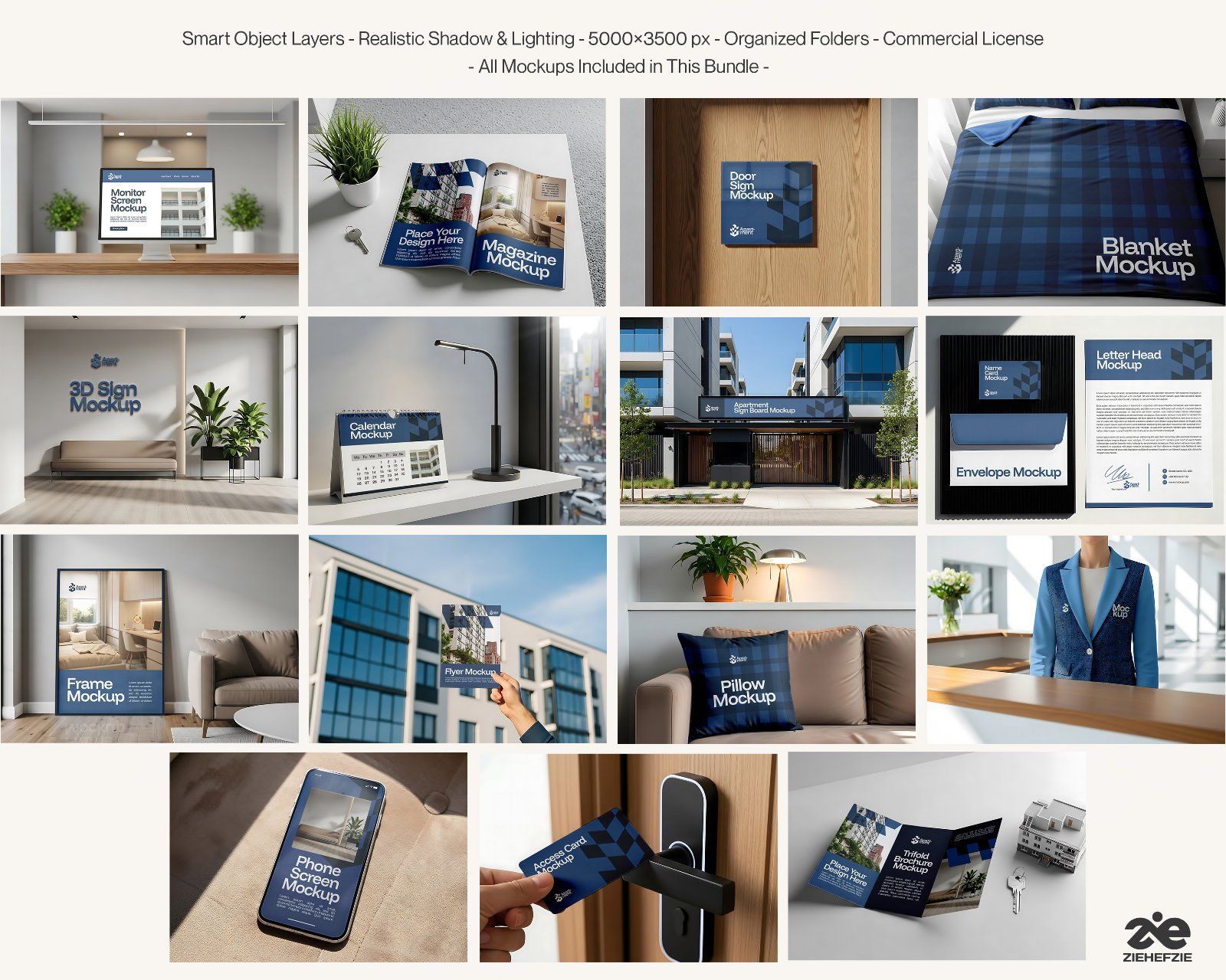 Apartment Branding Mockup Bundle – 15 Premium PSD Templates for Real Estate, Hospitality & Property — image 2