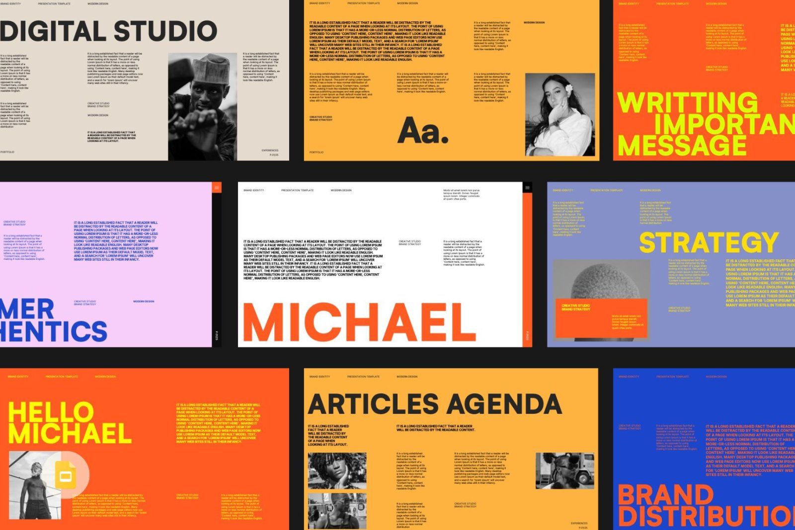 Michael - Brand Portfolio Google Slides — image 1