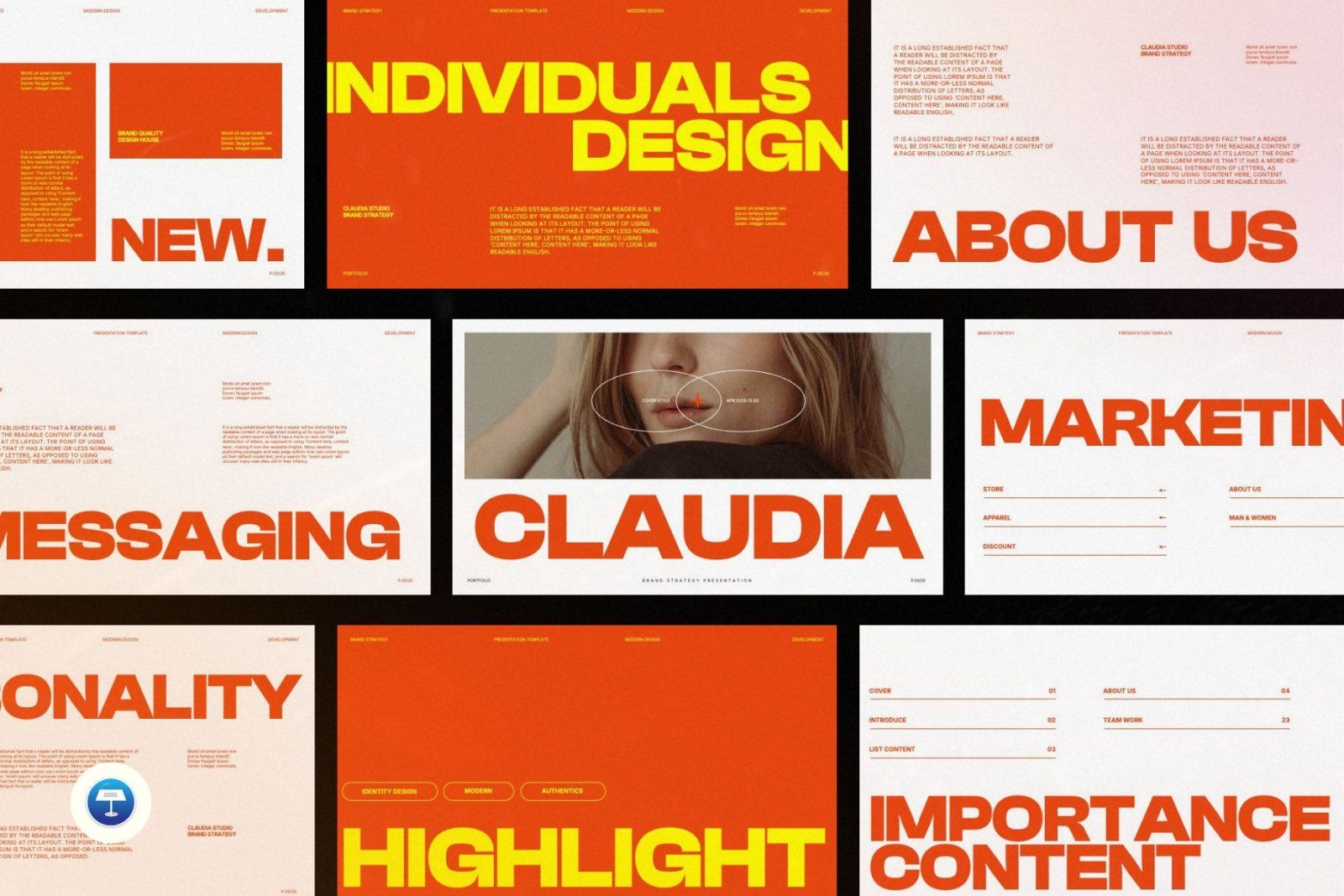 Claudia - Brand Strategy Keynote Template — image 1