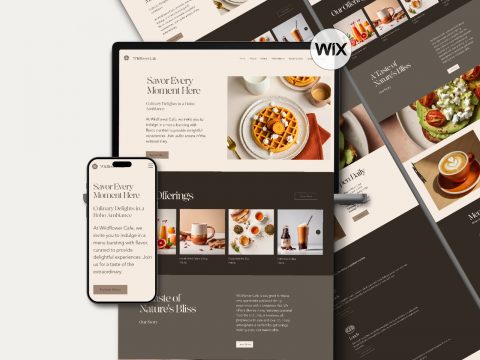 Wix Cafe, Restaurant & Takeaway Website Template