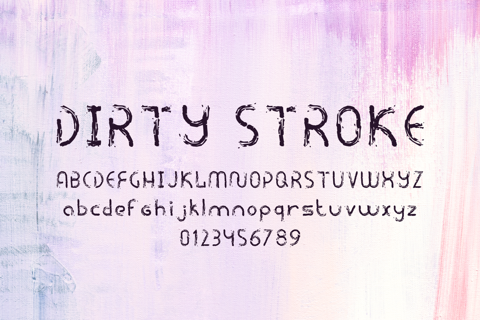 Dirty Stroke Font / Grunge / Distressed Display Typeface — image 2