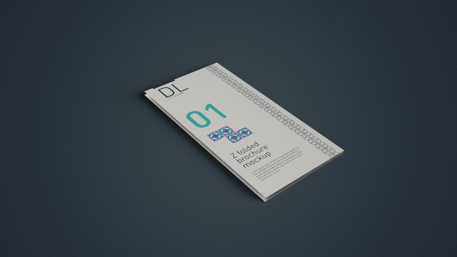 DL Z-Fold Brochure Mockup - 5PSDs — image 2