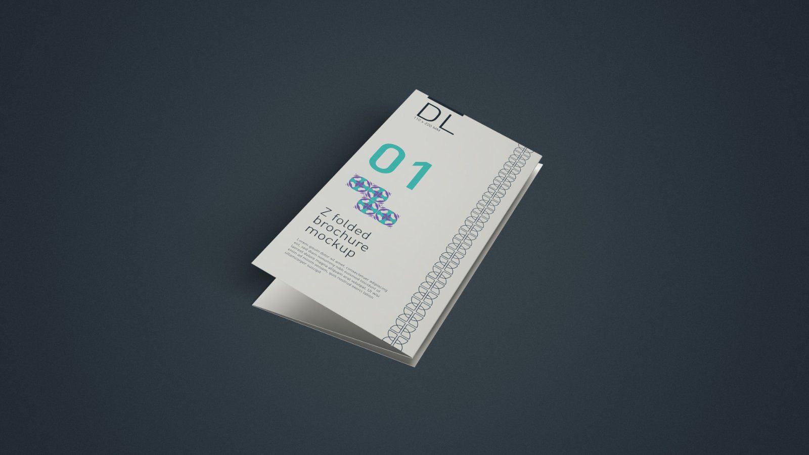DL Z-Fold Brochure Mockup - 5PSDs — image 3