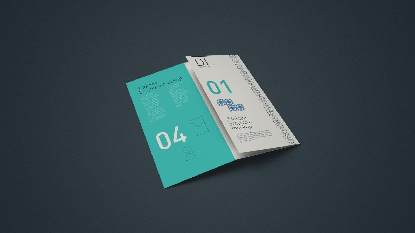 DL Z-Fold Brochure Mockup - 5PSDs — image 4