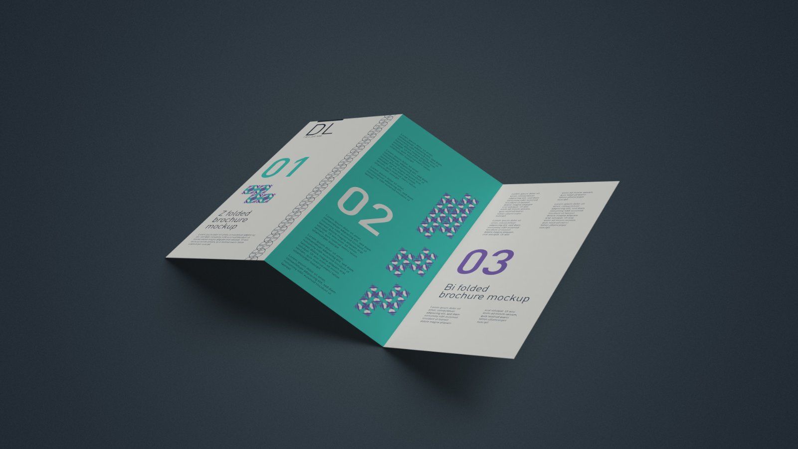 DL Z Fold Brochure Mockup - 5 PSDs Bundle — image 5
