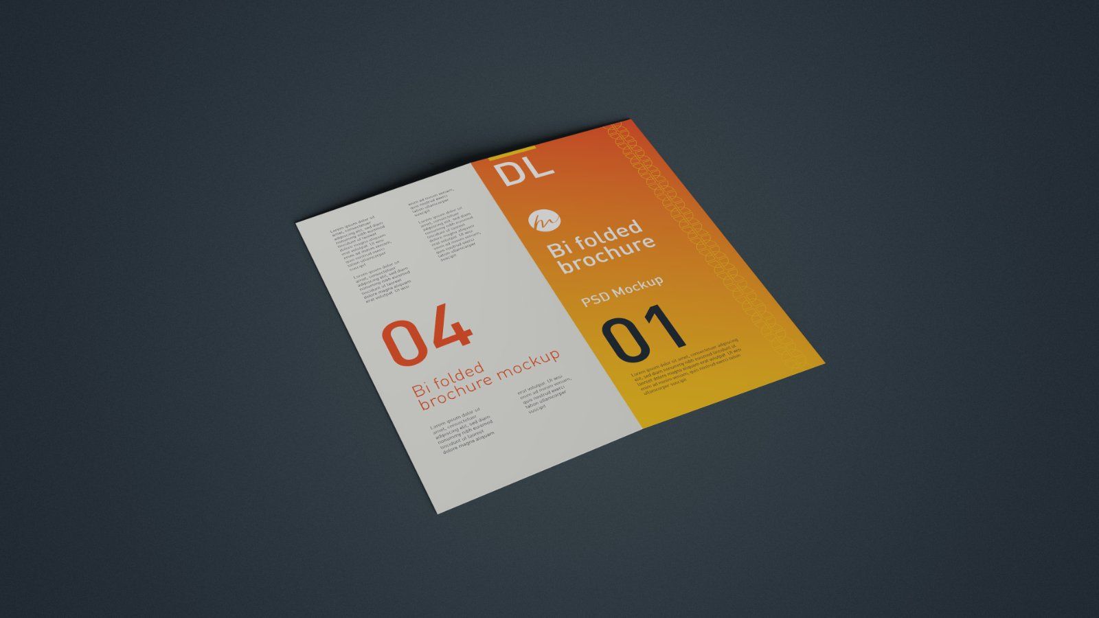 DL Bi Fold Brochure PSD Mockup - Bundle 5 PSDs — image 2