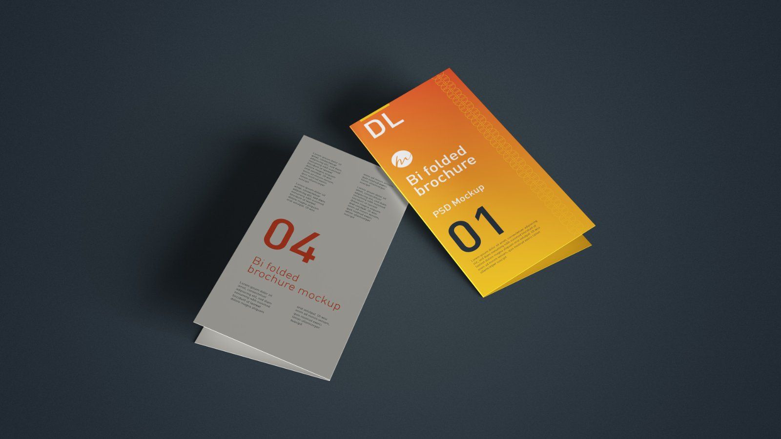 DL Bi Fold Brochure PSD Mockup - Bundle 5 PSDs — image 5