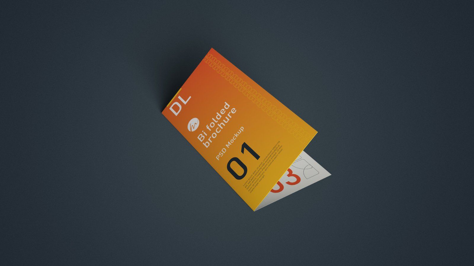 DL Bi Fold Brochure Mockup - 5 PSDs — image 3