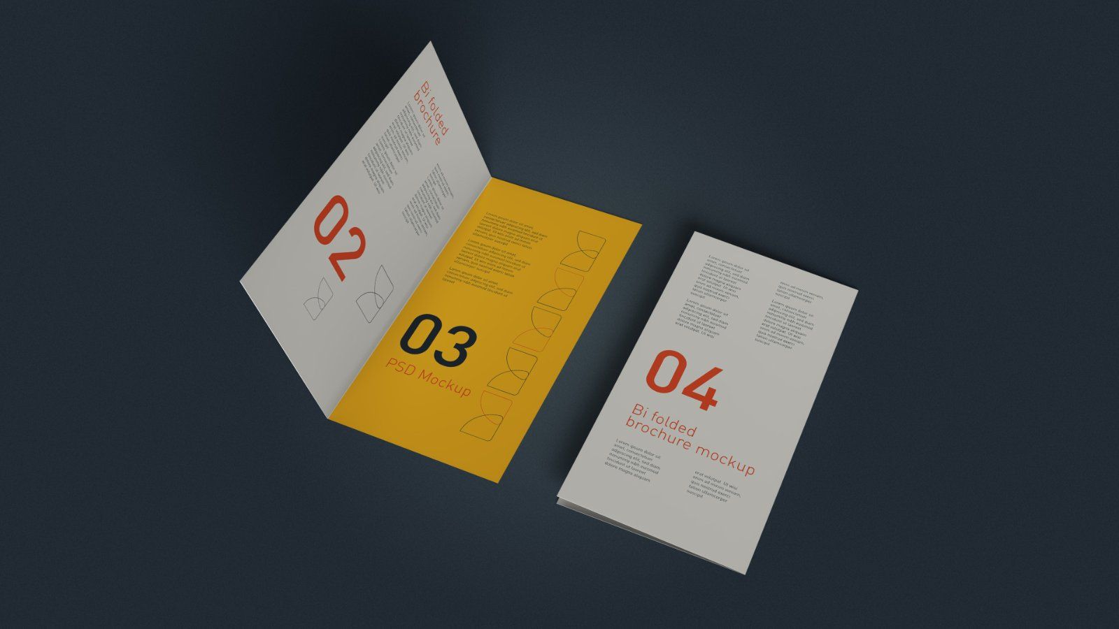 DL Bi Fold Brochure Mockup - 5 PSDs — image 4