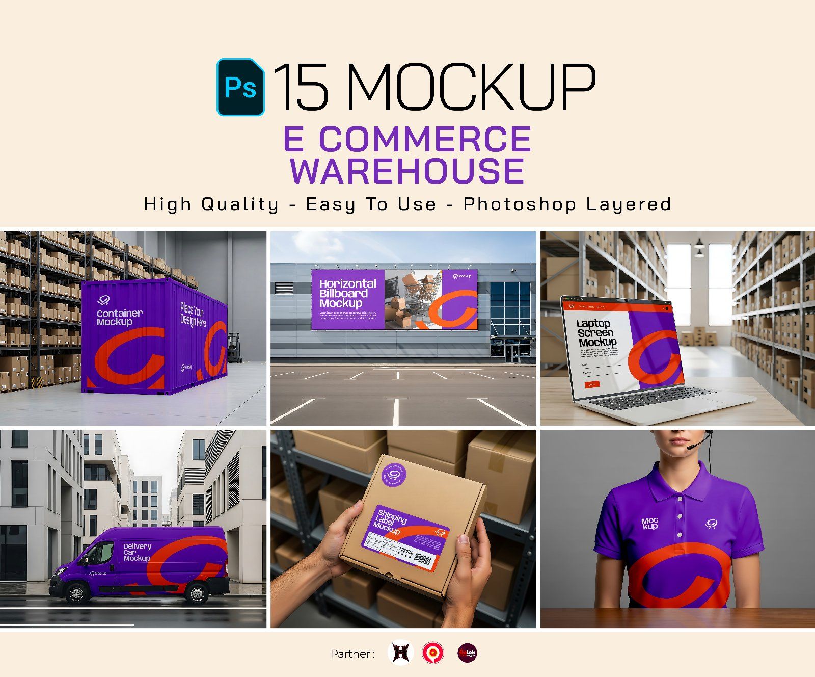 Premium E Commerce Warehouse Mockup — image 1