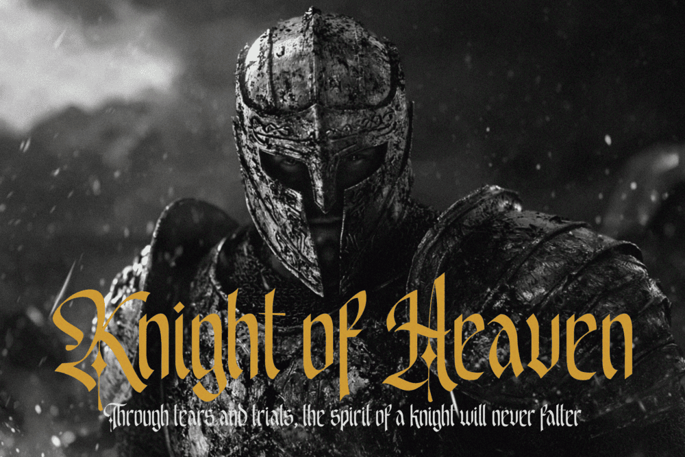 EMXAGE ALDSYB — Modern Medieval Blackletter Font — image 12