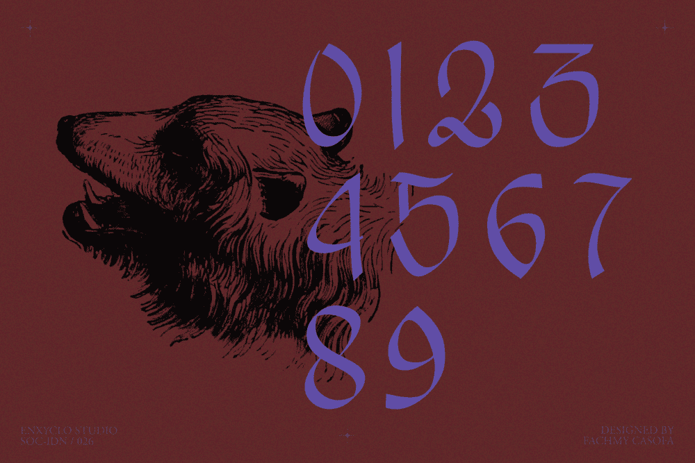 EMXAGE ALDSYB — Modern Medieval Blackletter Font — image 14