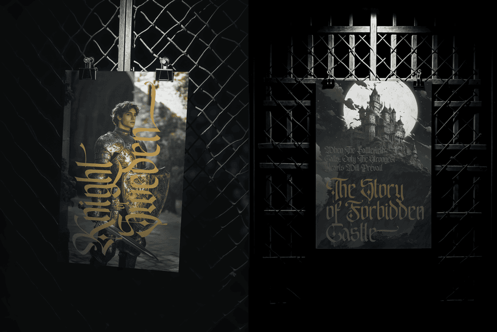 EMXAGE ALDSYB — Modern Medieval Blackletter Font — image 8