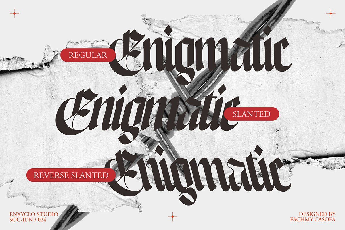 Enigmatic Waesbendiy — Blackletter Font — image 5