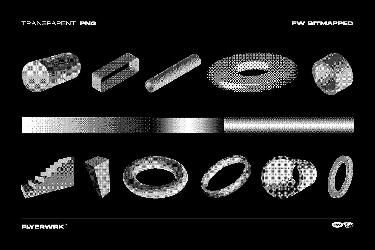 120 Bitmapped design elements — image 13