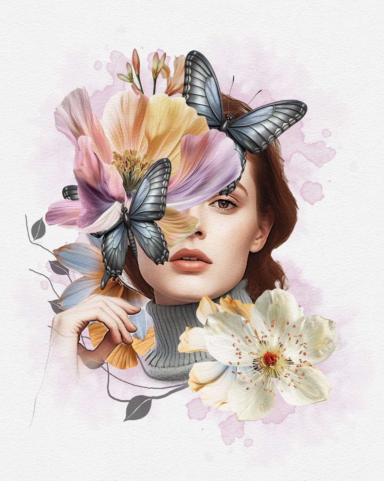 Flower Decoration Photo Template — image 29