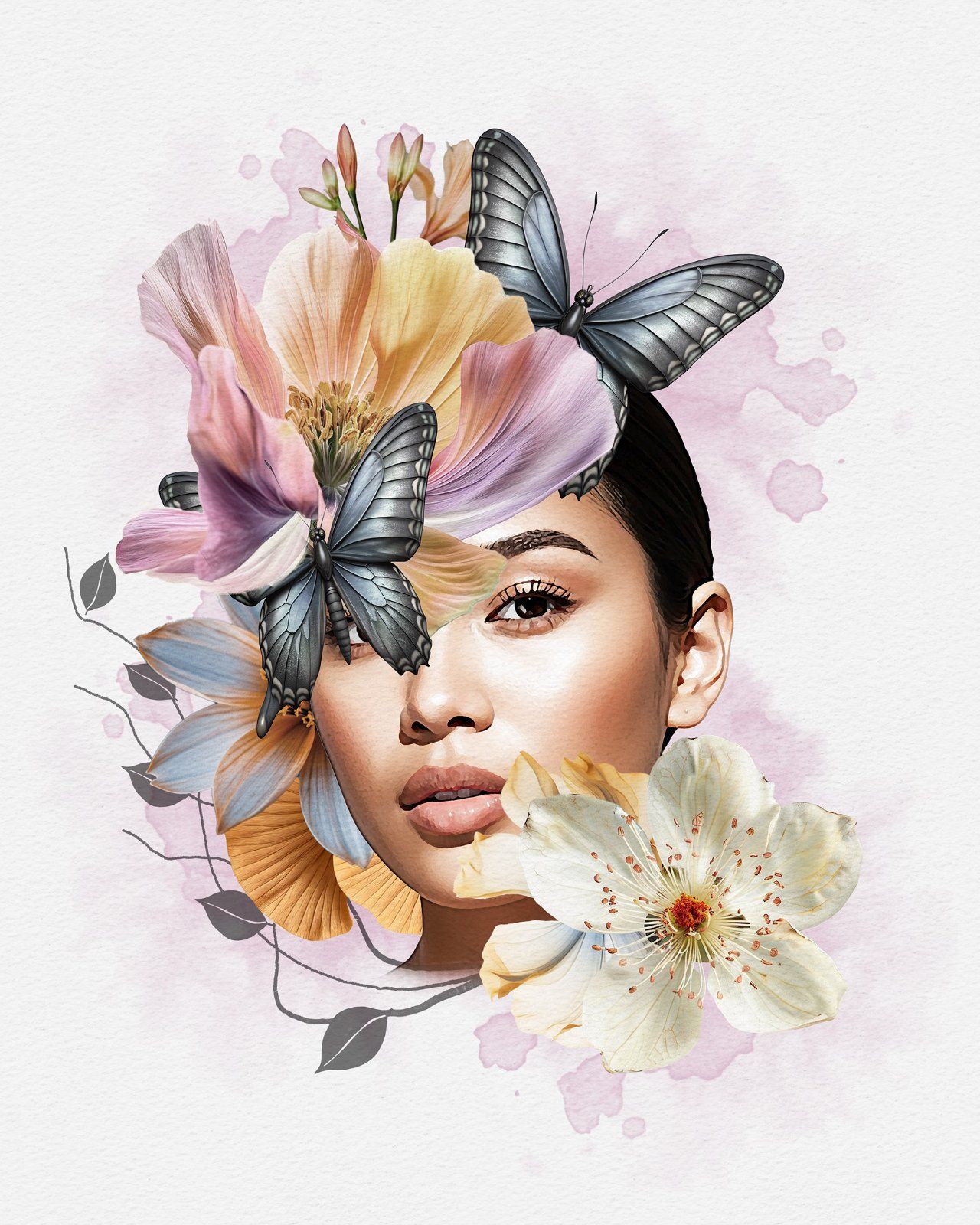 Flower Decoration Photo Template — image 31