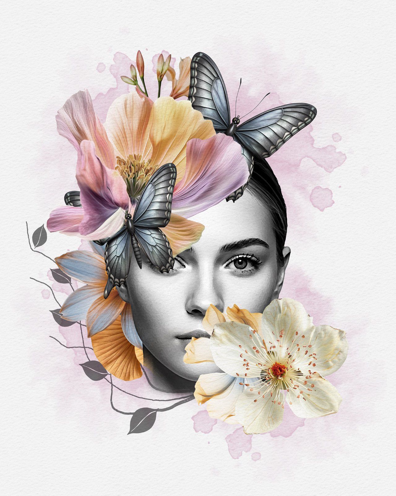 Flower Decoration Photo Template — image 32