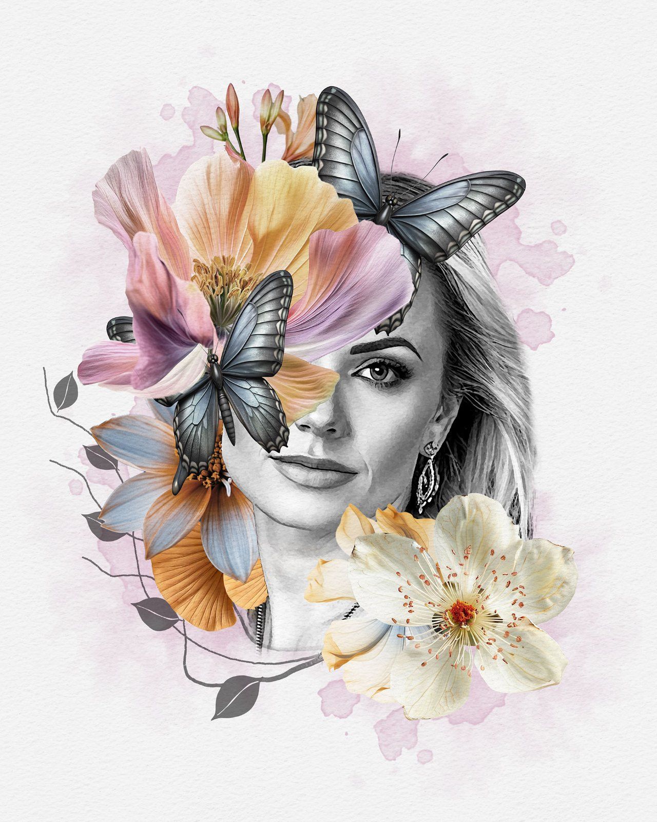 Flower Decoration Photo Template — image 17