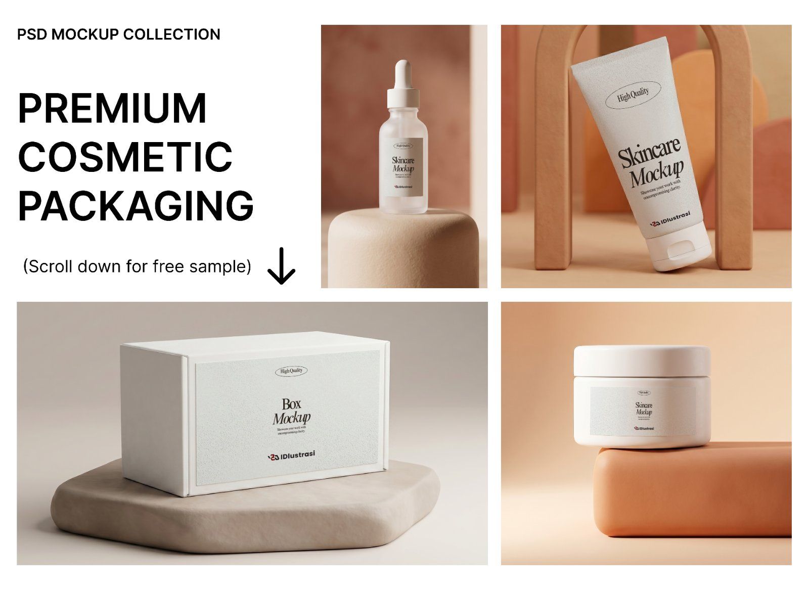 Premium Cosmetic PSD Mockup Collection — image 1