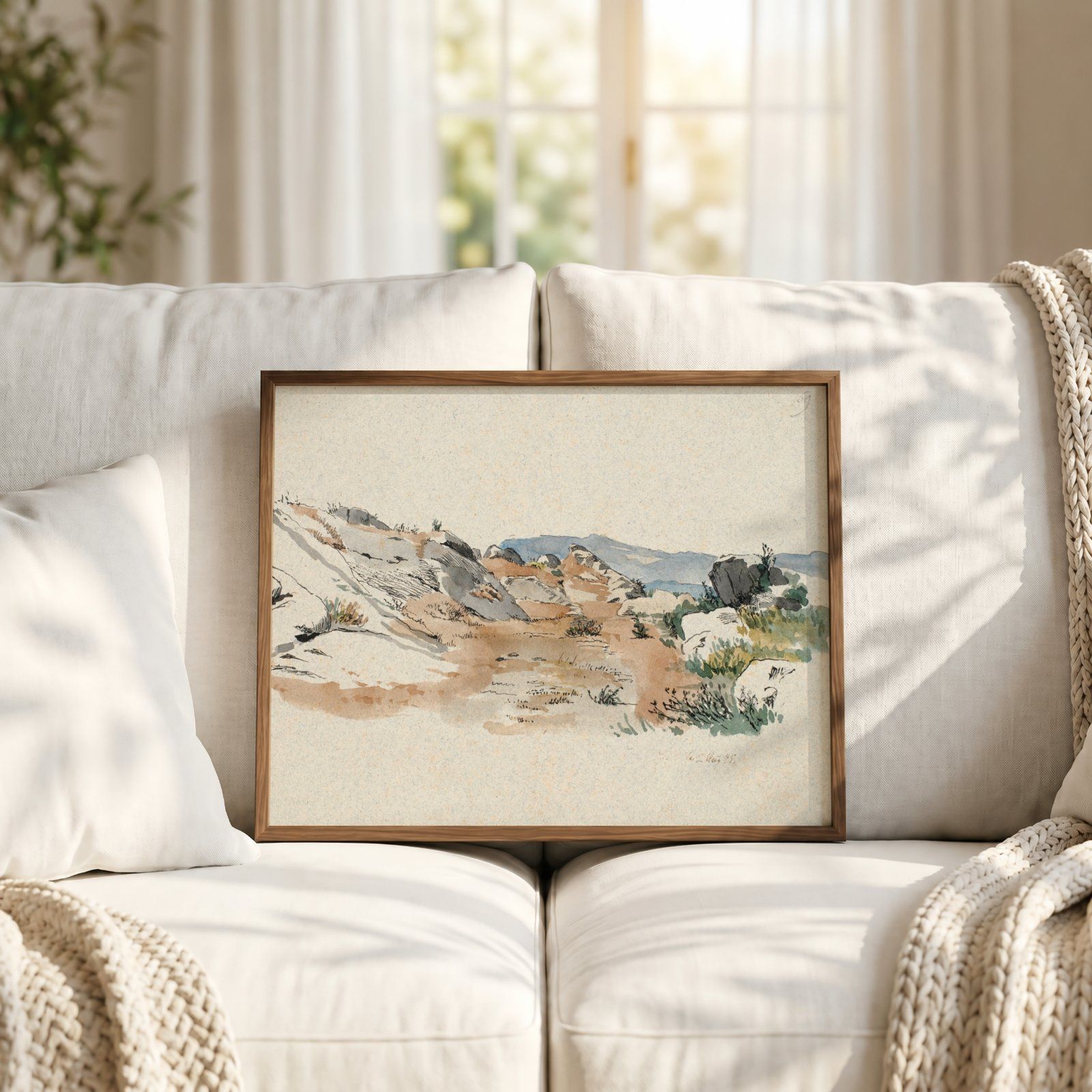 Neutral Frame Mockup PSD – 2-in-1 Interior Mockup — image 9