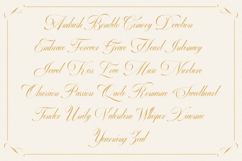 GEFUHATPIN — Elegant Calligraphy Font — image 12
