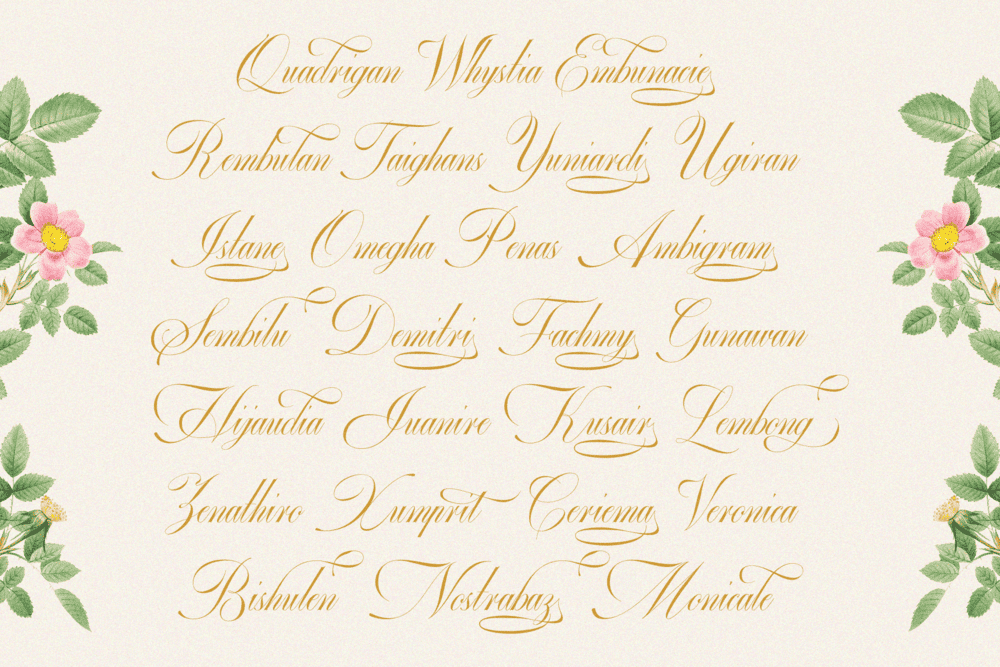 GEFUHATPIN — Elegant Calligraphy Font — image 18