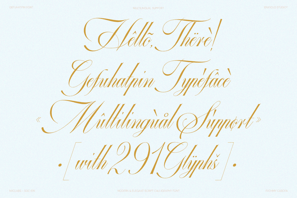 GEFUHATPIN — Elegant Calligraphy Font — image 22