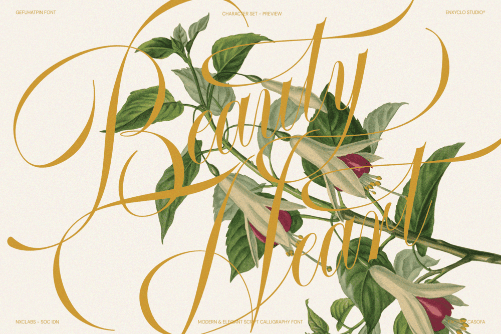 GEFUHATPIN — Elegant Calligraphy Font — image 4