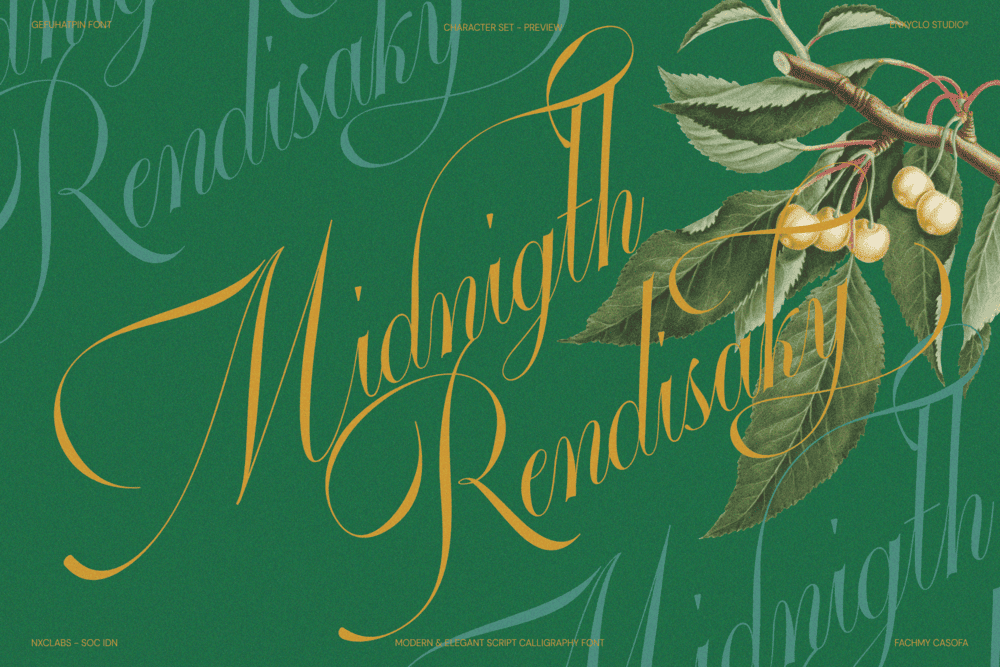 GEFUHATPIN — Elegant Calligraphy Font — image 8