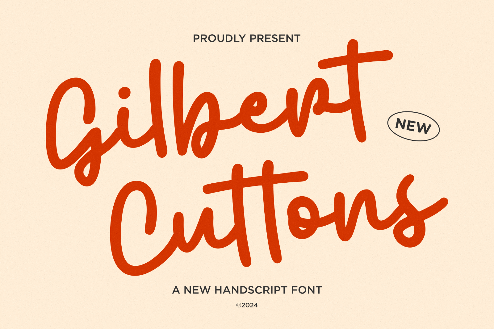 Gilbert Cuttons - Monoline Handscript Font — image 1