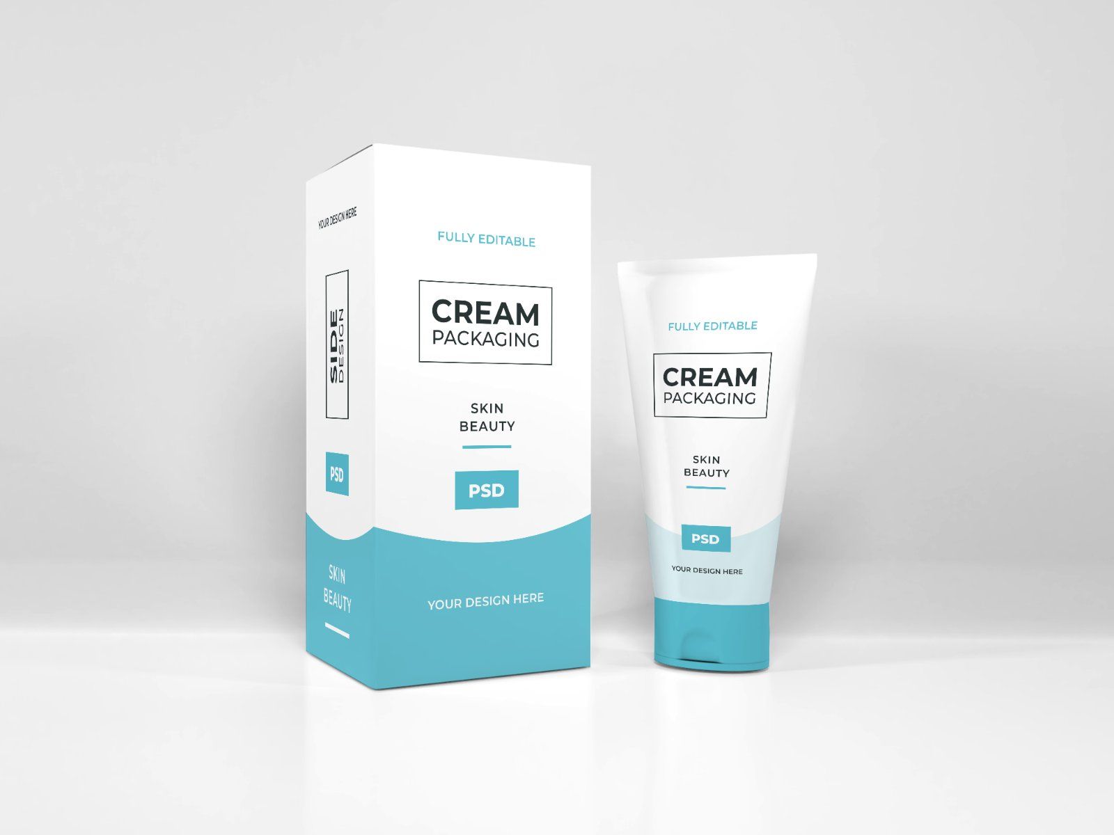 Cosmetics frosted jarpsd mockup — image 4