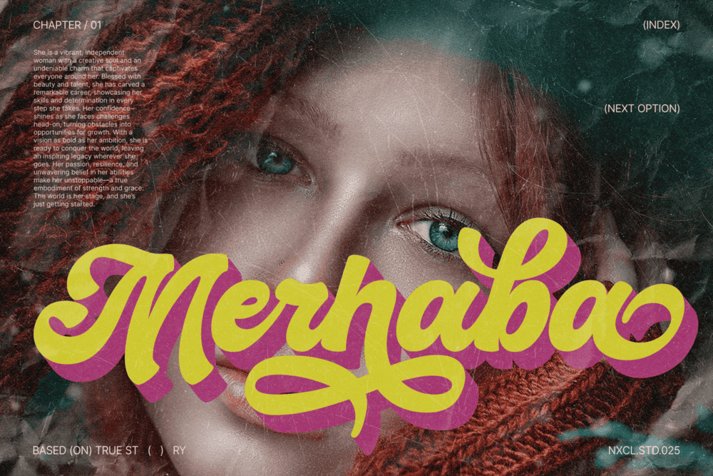 Hiderh Mahen — Groovy Retro Font — image 3