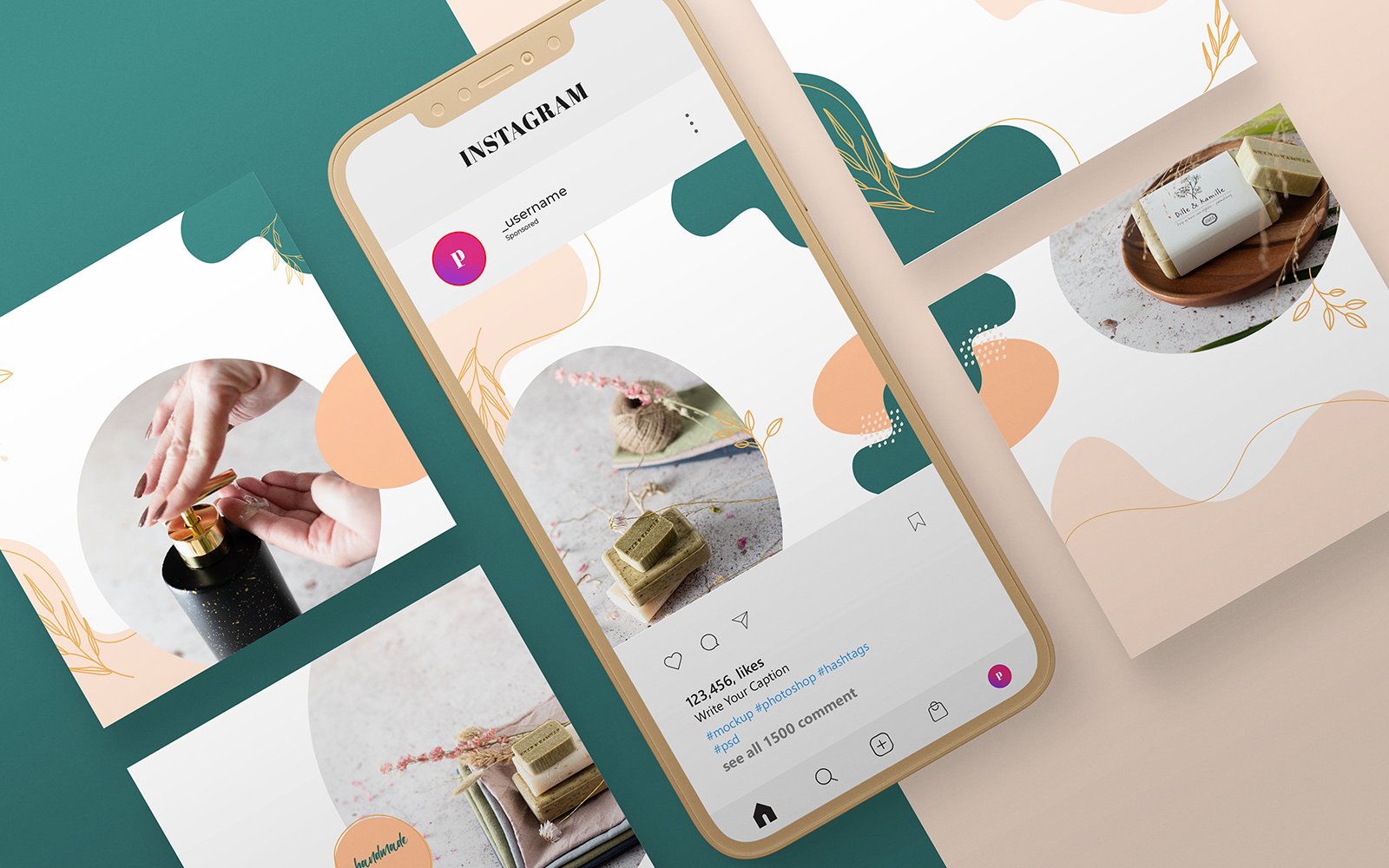Hand Made Business Social Media Template-016-21 — image 1