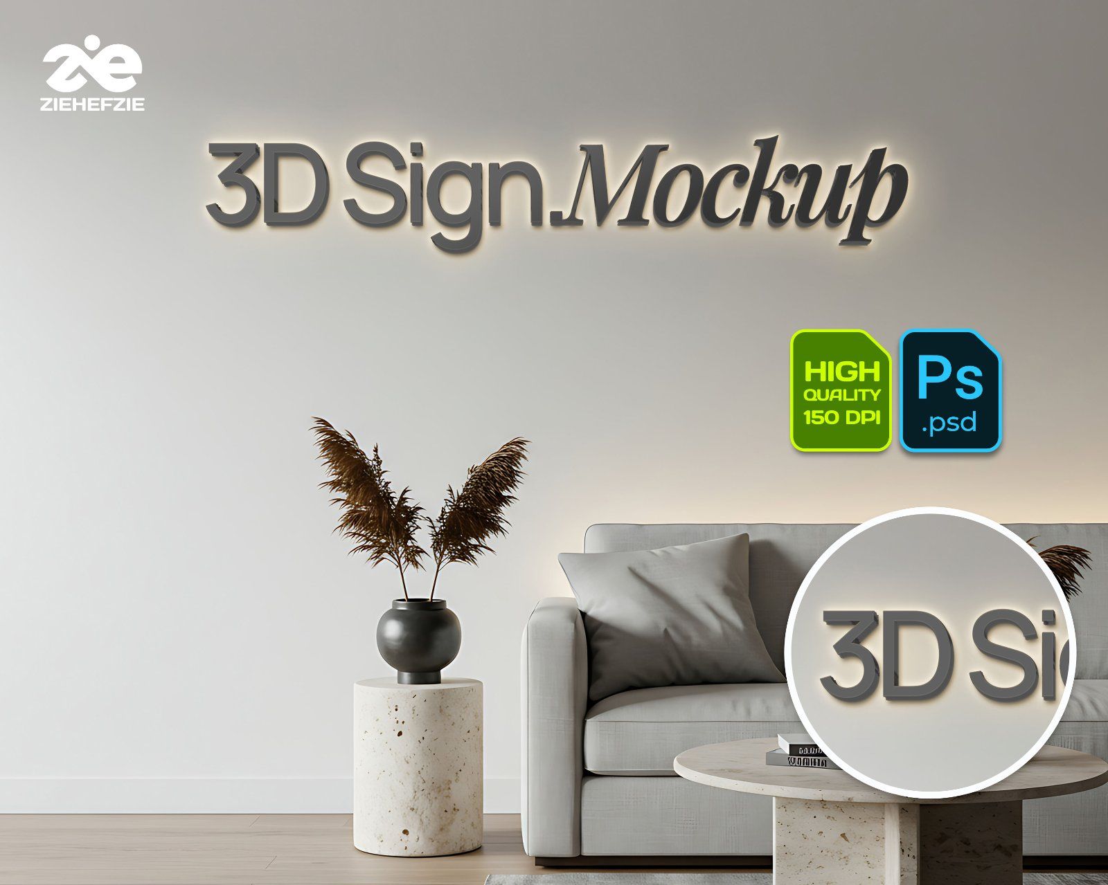 Store front 3D Signage Professional Mockup — image 11