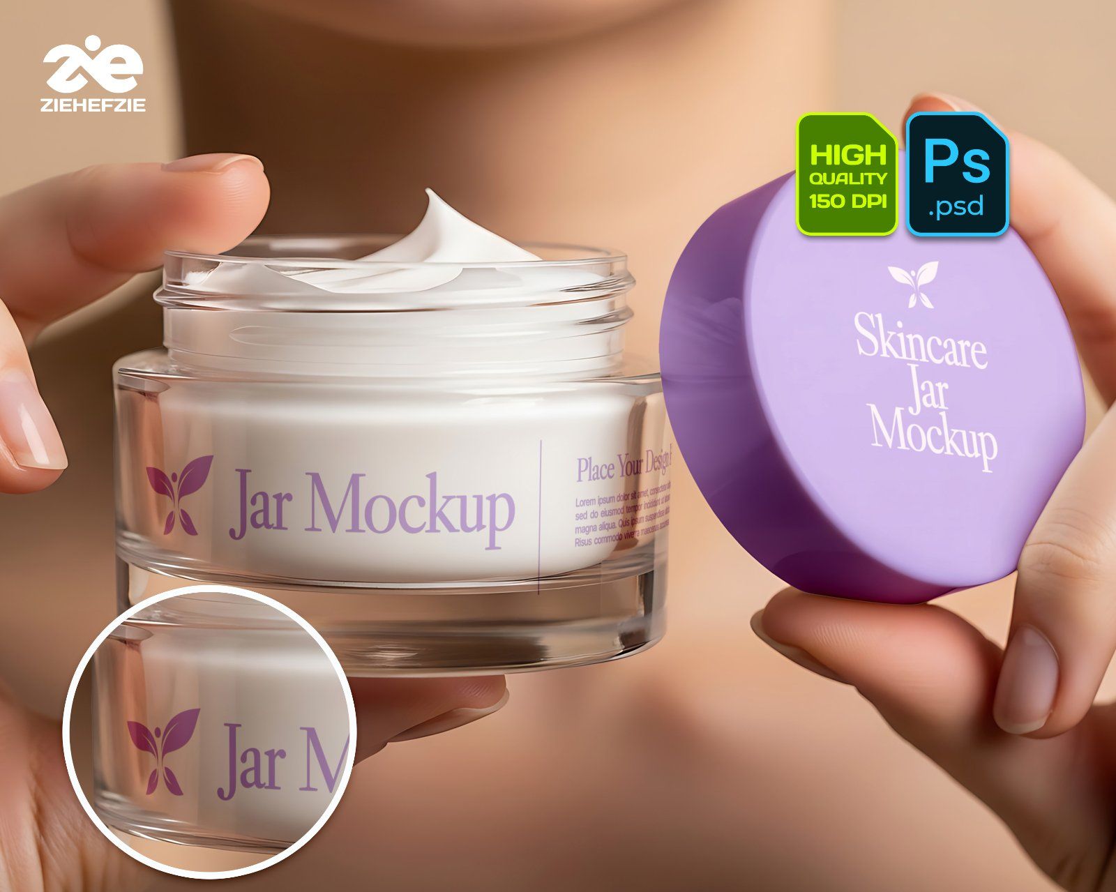 Beauty Clinic Mockup Bundle – Skincare Packaging, Cosmetic Branding PSD Mockups — image 3