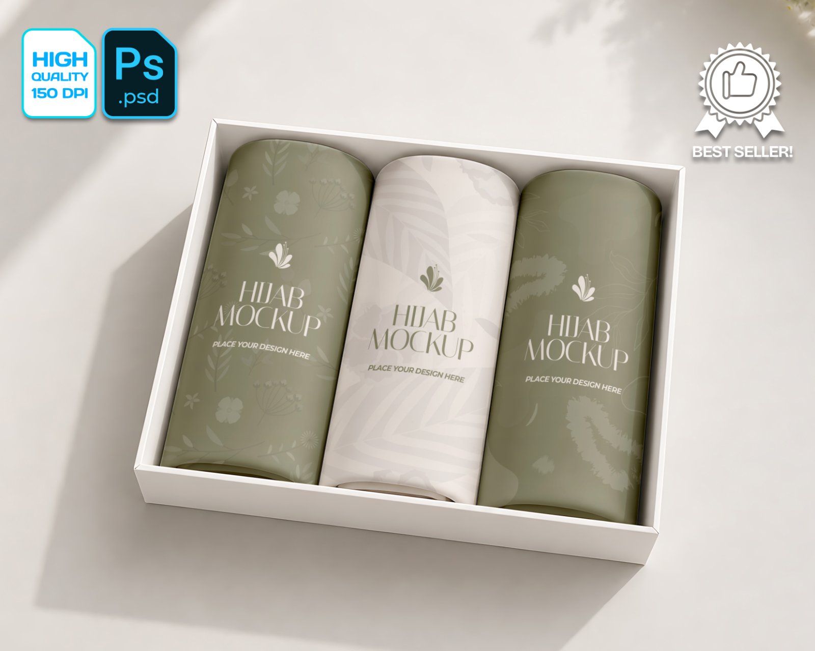 Premium Muslim Clothing Store Mockup Bundle – 15 Aesthetic PSD Scenes for Hijab Boutique, Modest Fas — image 3