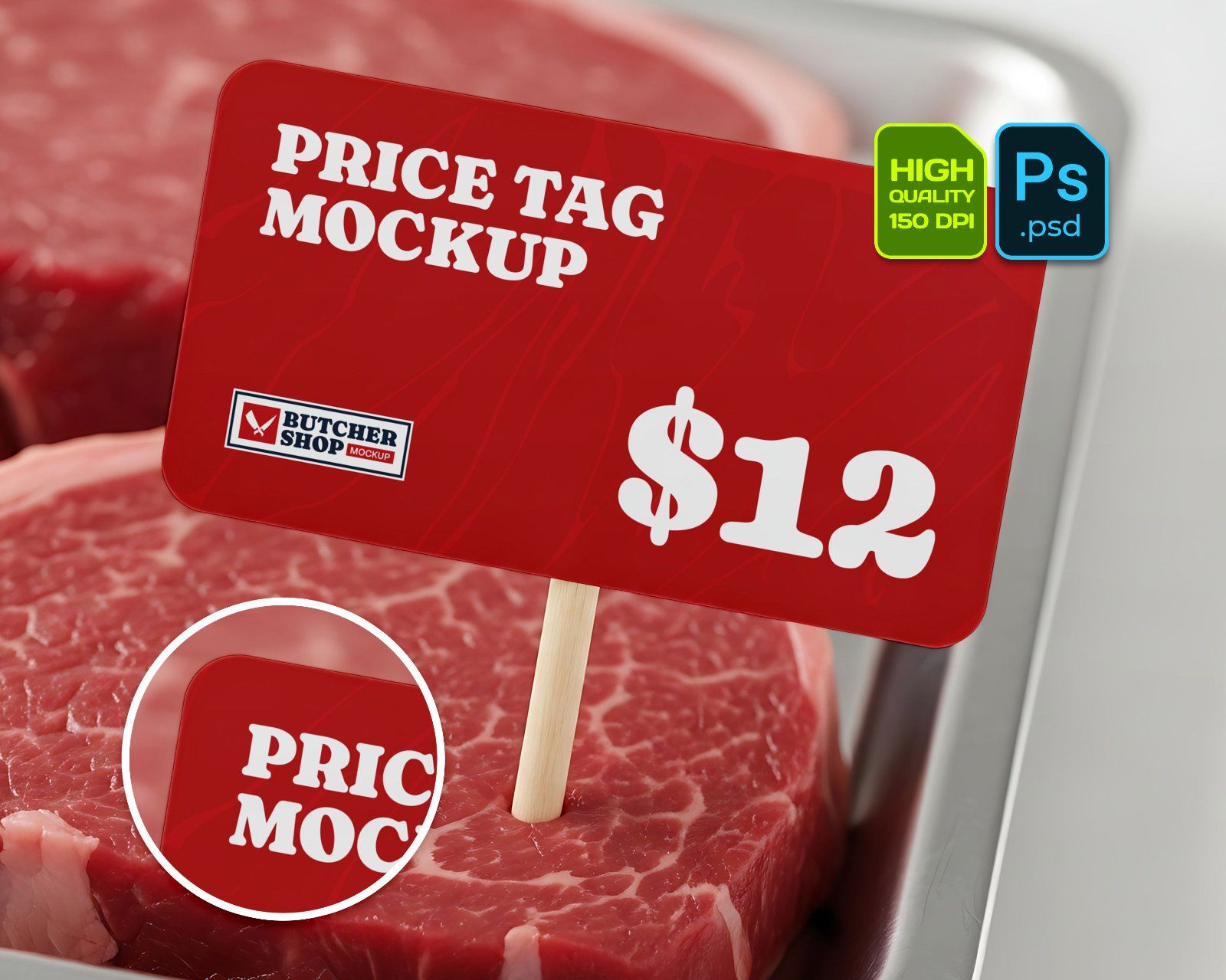 Meat & Fish Market Mockup Bundle – 15 PSD Templates for Butcher Shop Branding — image 9