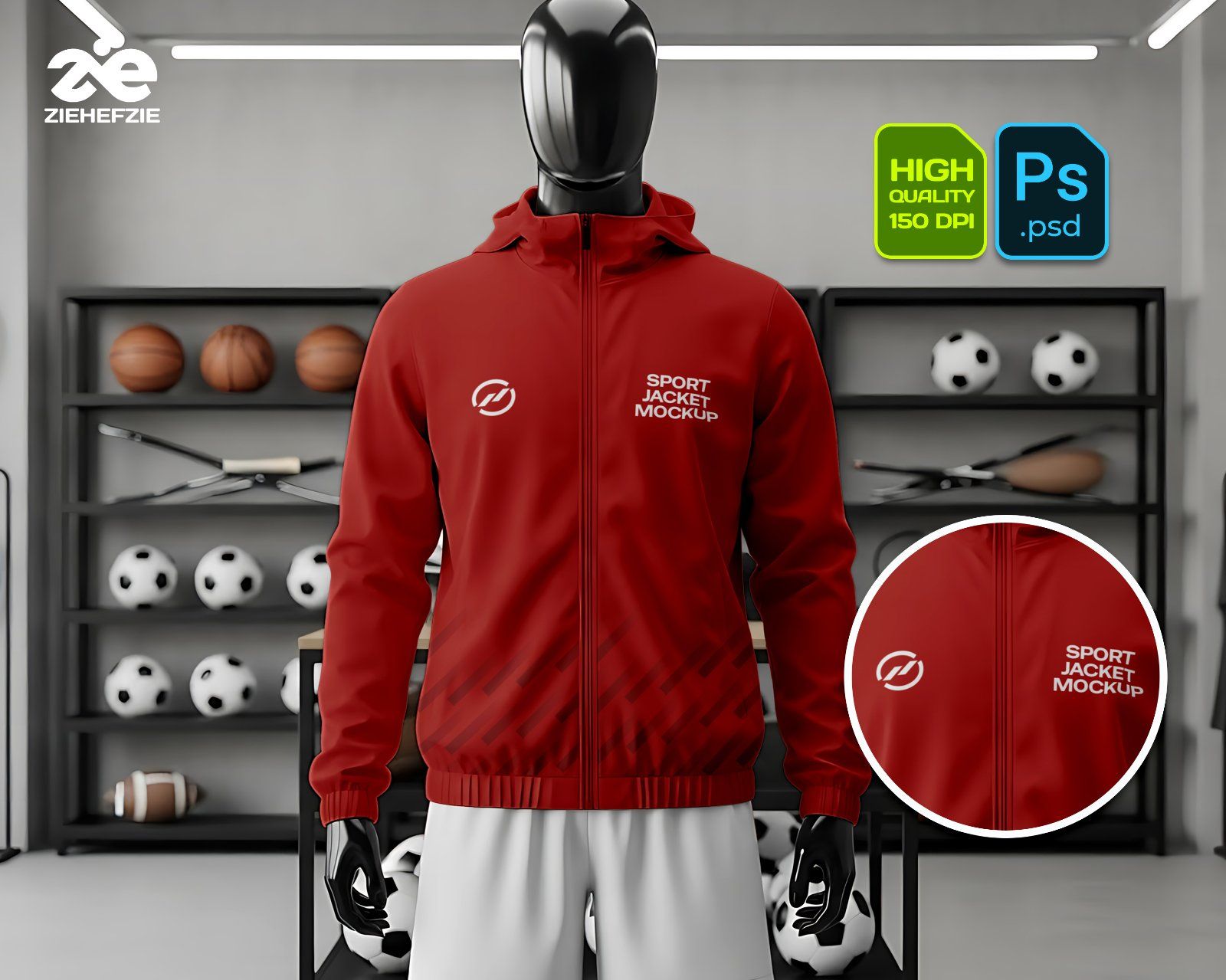 Sport Store Mockup Bundle 15 Mockup PSD – Retail Signage, Apparel & Equipment Branding — image 3