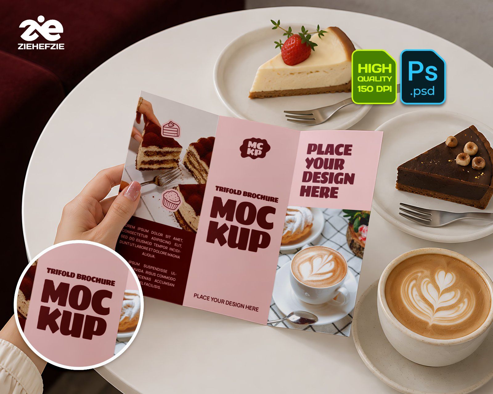 Premium Cake & Coffee Shop Branding Mockup Bundle – 15 Aesthetic PSD Scenes for Bakeries, Cafes — image 3