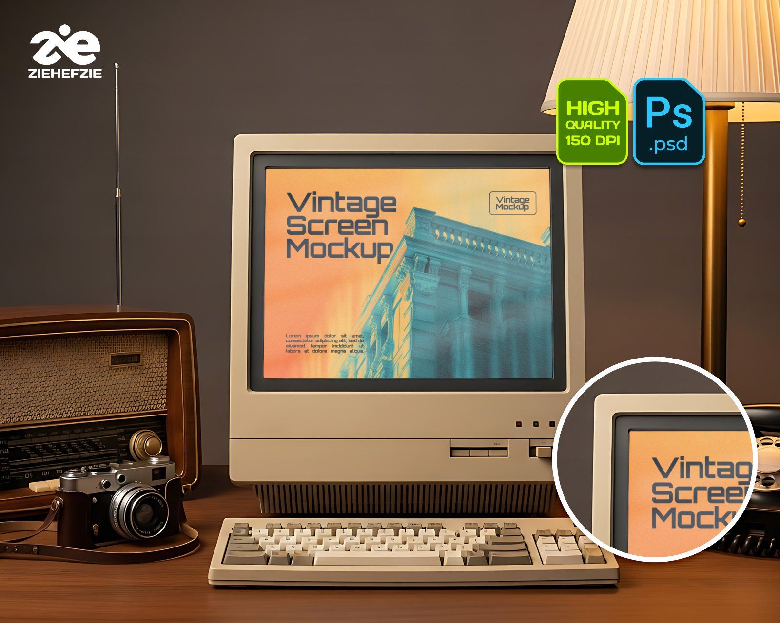 Vintage Item Mockup Bundle – 15 PSD Templates for Retro Branding & Classic Design — image 17