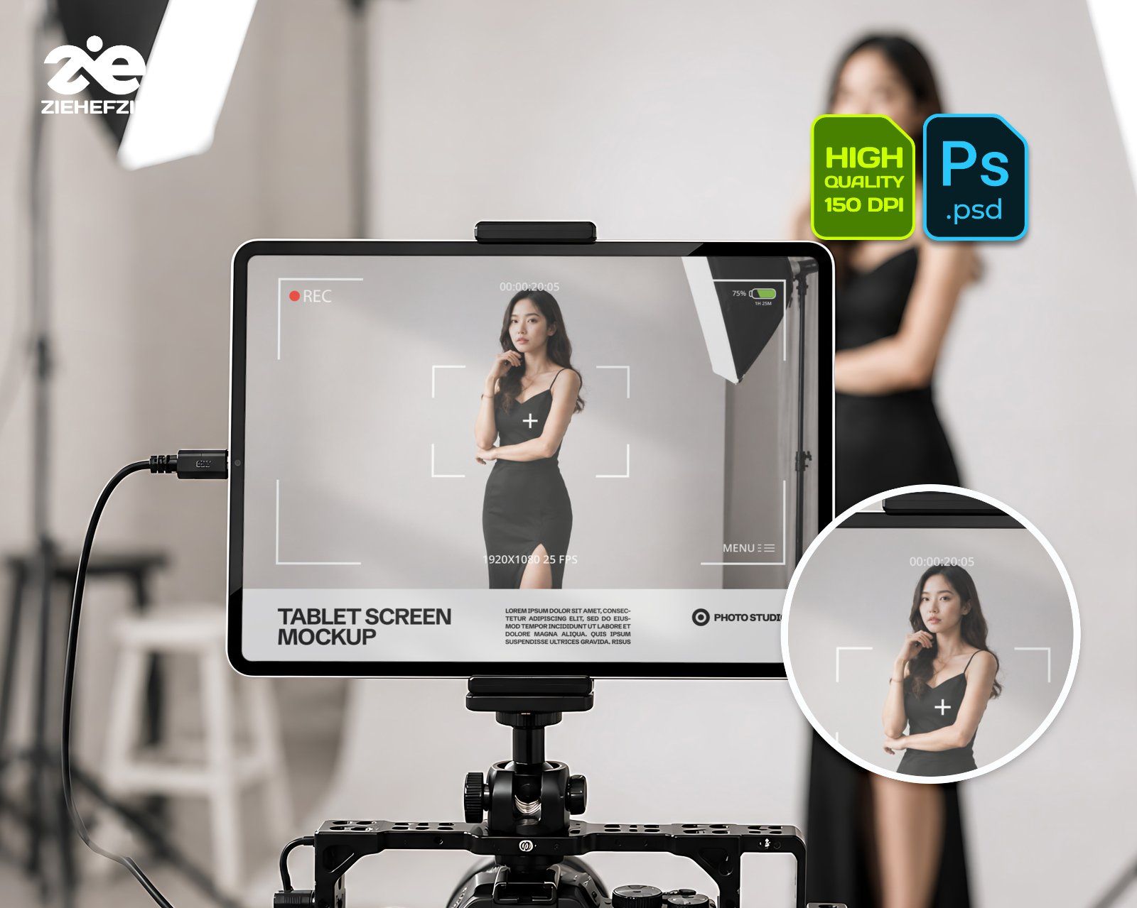 Premium Studio Photography Branding Mockup Bundle – 15 Creative Production PSD Scenes for Photo Stud — image 3