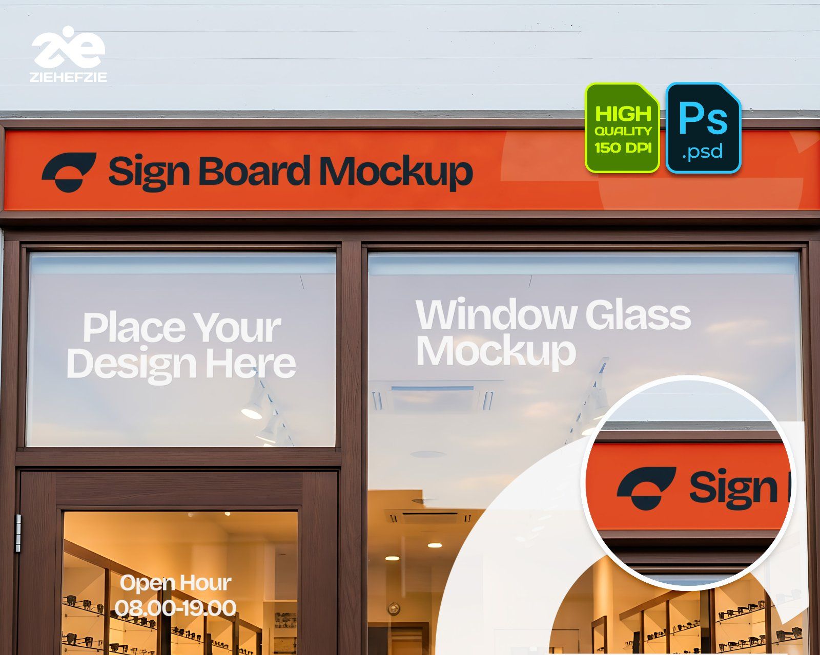 Glasses Shop Mockup Bundle - 15 PSD Templates for Eyewear Branding & Store Display — image 11