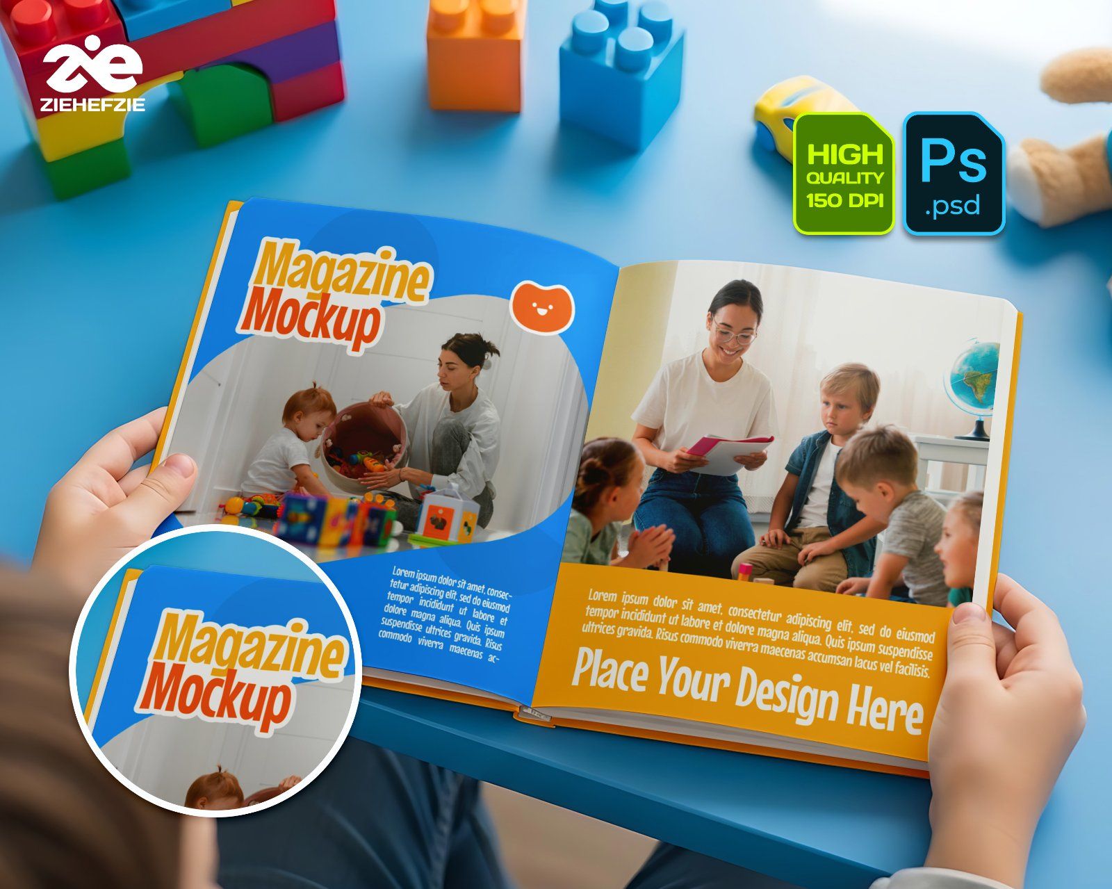 Premium Kids Day Care Mockup BundleKindergarten Branding PSD Mockups — image 3