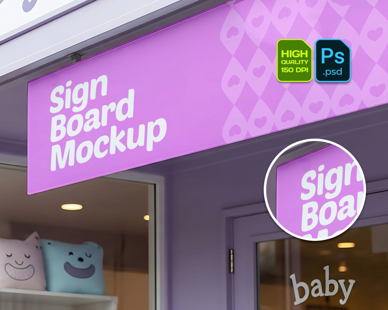 15 Baby Shop Mockups – PSD Onesie, Dress, Gift Box, Sign, Wrapping & Tag Kit — image 14