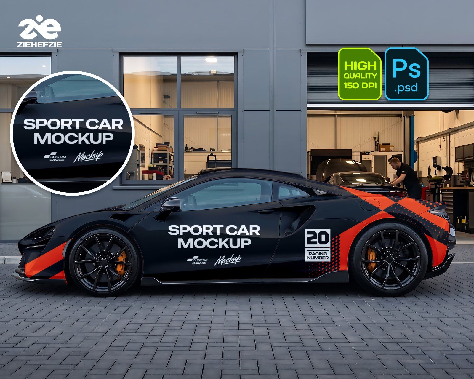 Ultimate Car Modification Shop Branding Mockup Bundle – 15 Premium PSD Scenes for Automotive & Tunin — image 3