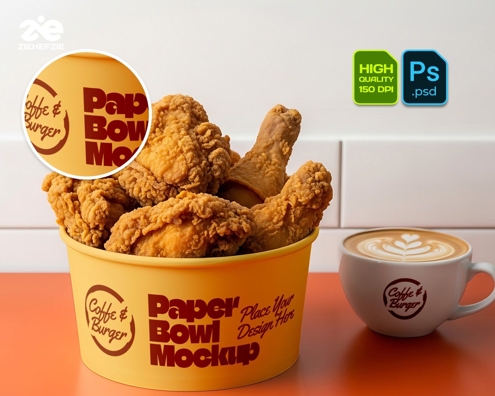 Coffee Shop & Fast Food Mockup Bundle – Restaurant Branding PSD Collection — image 3